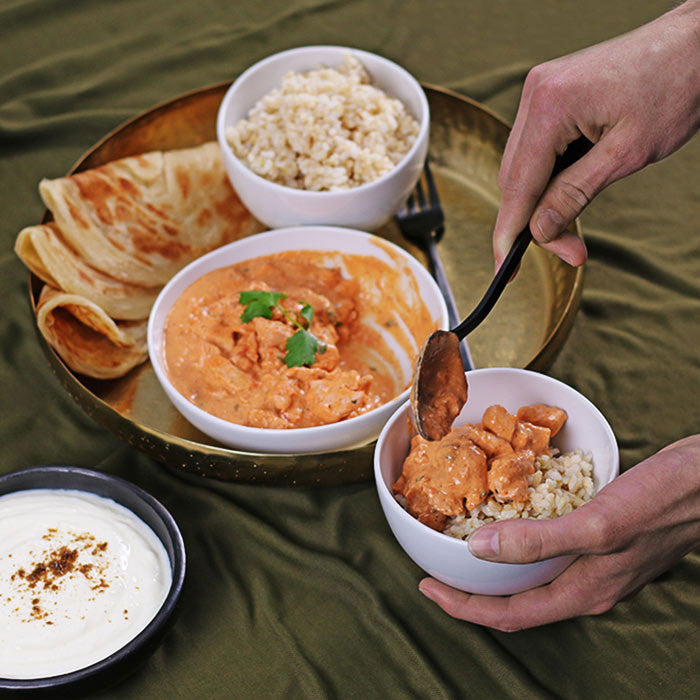 Butter Chicken with Naan Bread