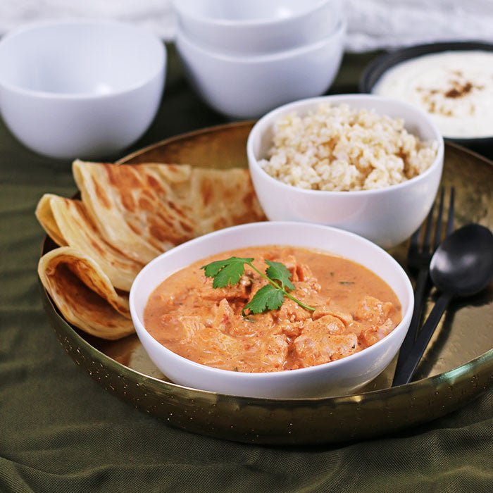 Butter Chicken with Naan Bread