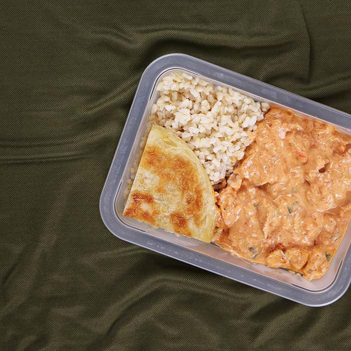 Butter Chicken with Naan Bread