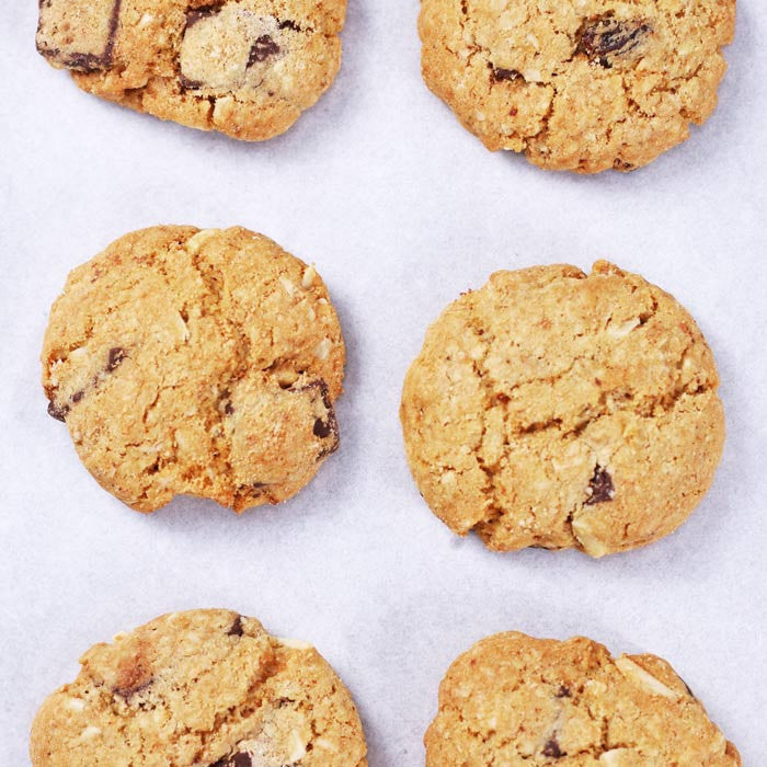 Choc Almond Protein Cookies
