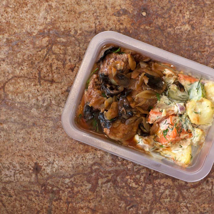 Healthy Meatball & Mushroom Casserole