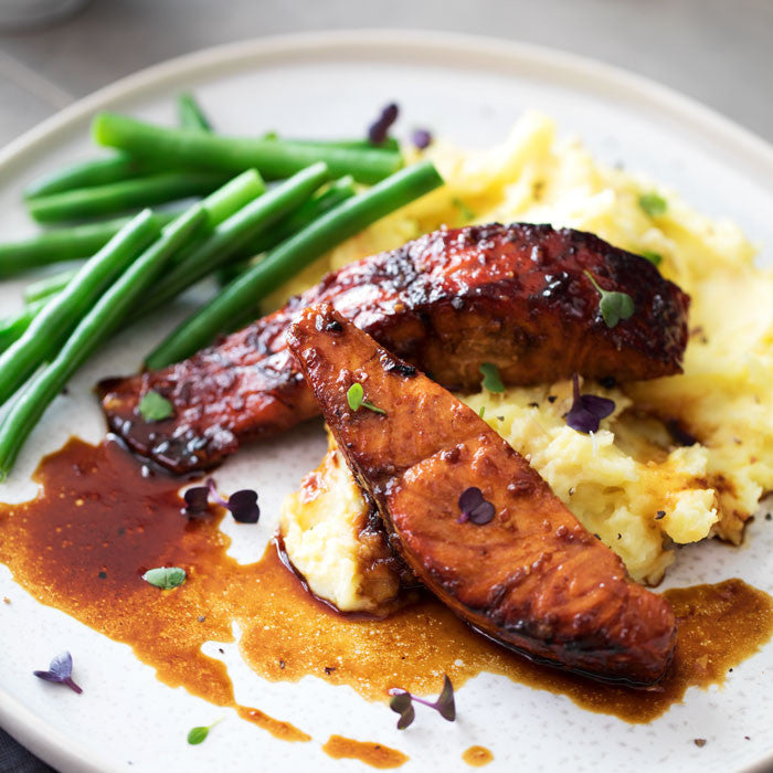 Glazed Tasmanian Salmon