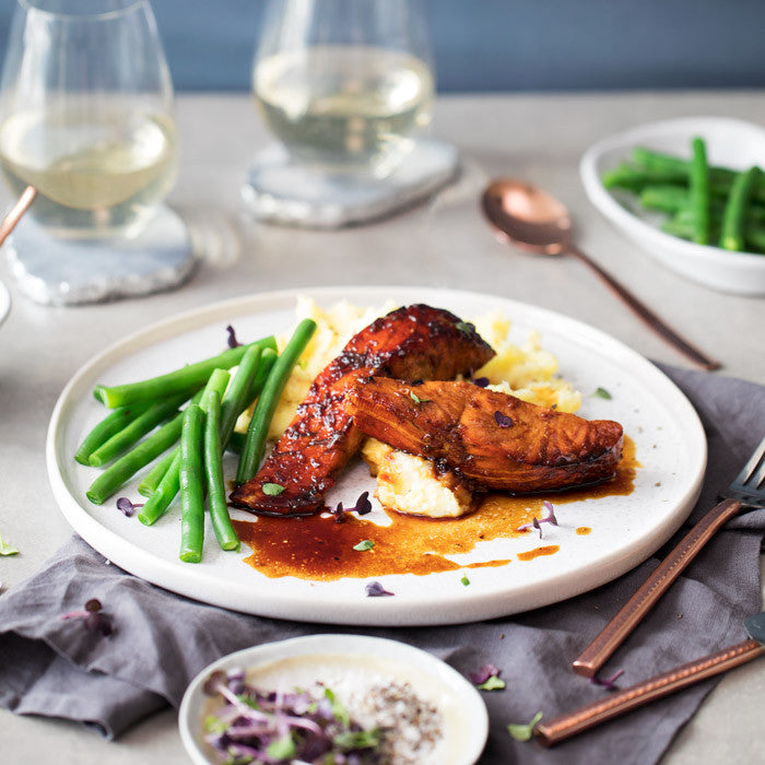 Glazed Tasmanian Salmon