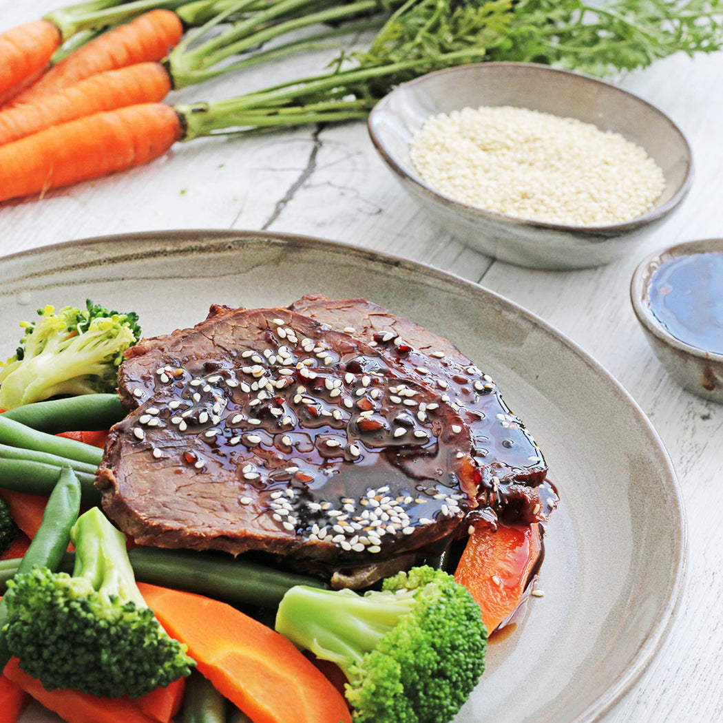 Sticky Teriyaki Beef with Stir Fry