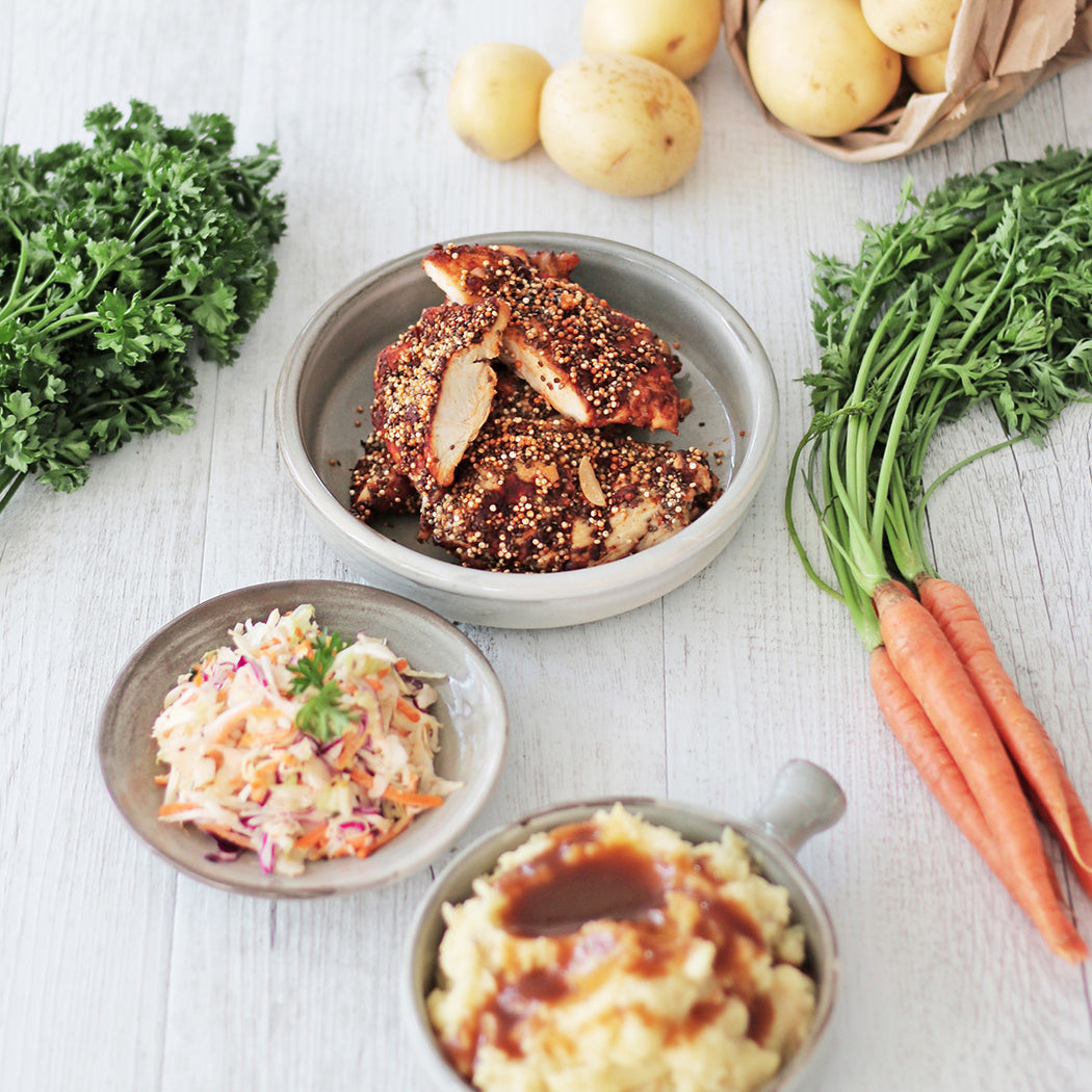 YFC with Potato Gravy & Coleslaw