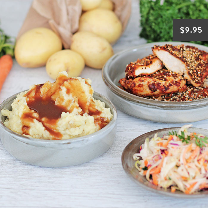 YFC with Potato Gravy & Coleslaw
